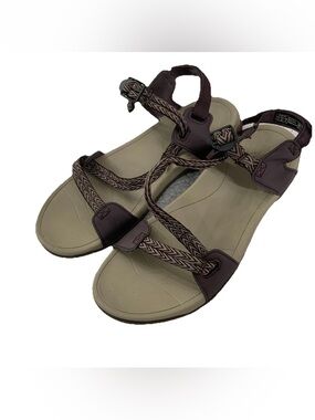 Viakix Sandals Womens Size 11 Strappy Purple Adjustable Hook & Loop Comfort Boho